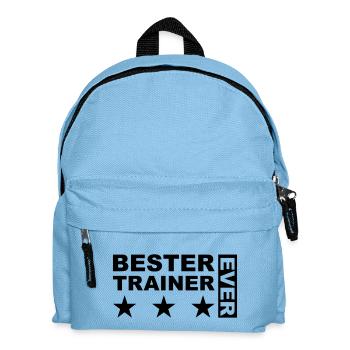 Bester Trainer - Kinder Rucksack - Hellblau - Vorne