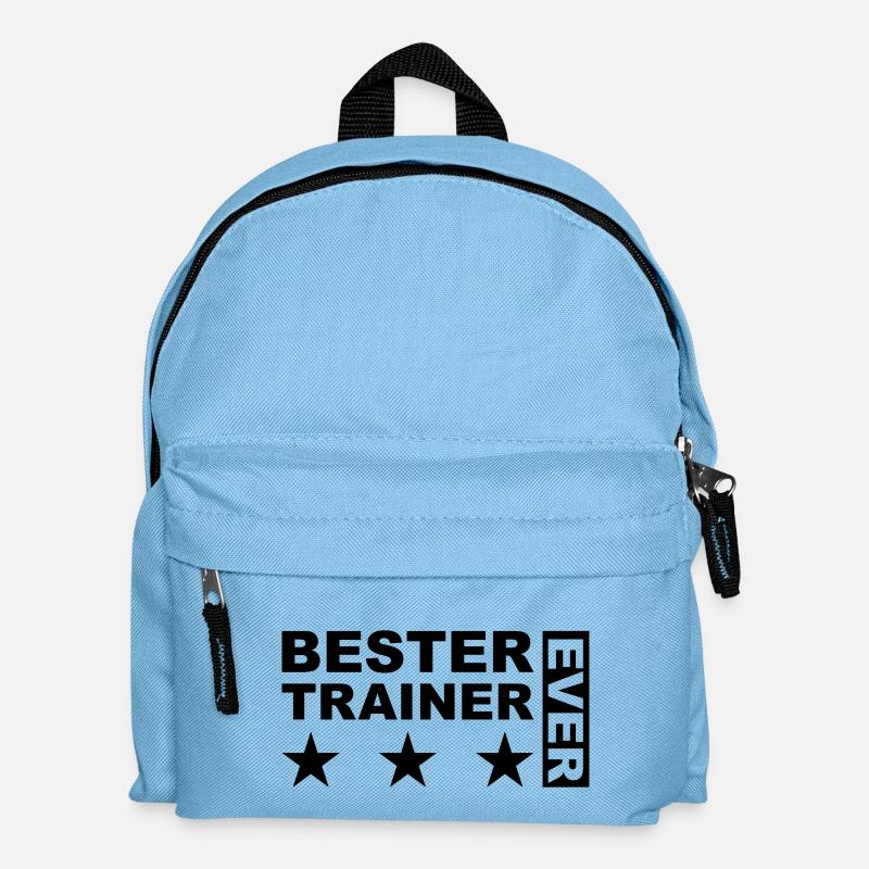 Bester Trainer - Kinder Rucksack - Hellblau