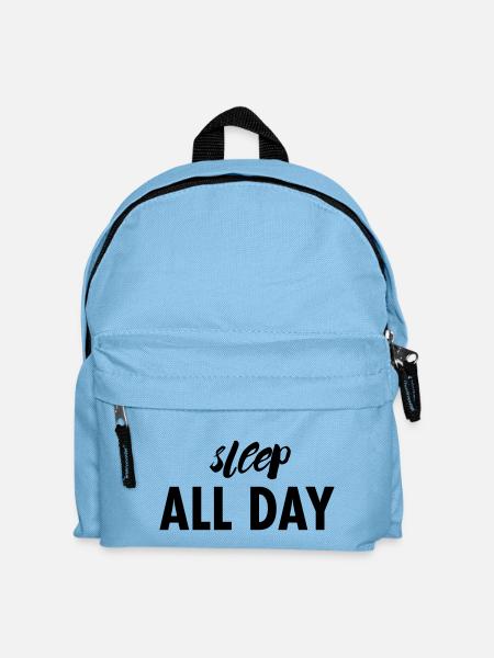 sleep all day - Kinder Rucksack - Hellblau