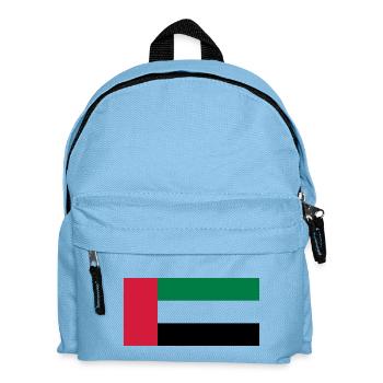 United Arab Emirates Flag (Émirats Arabes Unis) - Sac à dos Enfant - bleu clair - Devant