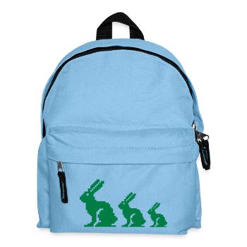 Bunny Pixel 3 - Kids' Backpack - light blue - Front