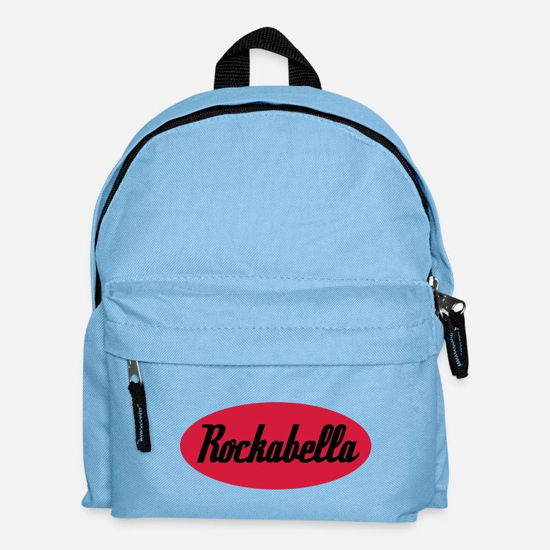 Rockabella Rockabilly Psychobilly Rock and Roll - Kinder Rucksack - Hellblau