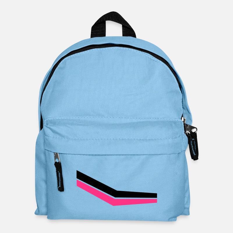 streifen - Kinder Rucksack - Hellblau