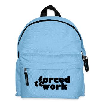 forced to work (b, 1c) - Kinder Rucksack - Hellblau - Vorne