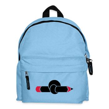 Knoten im Bleistift / pencil 'n knot (2c) - Kinder Rucksack - Hellblau - Vorne
