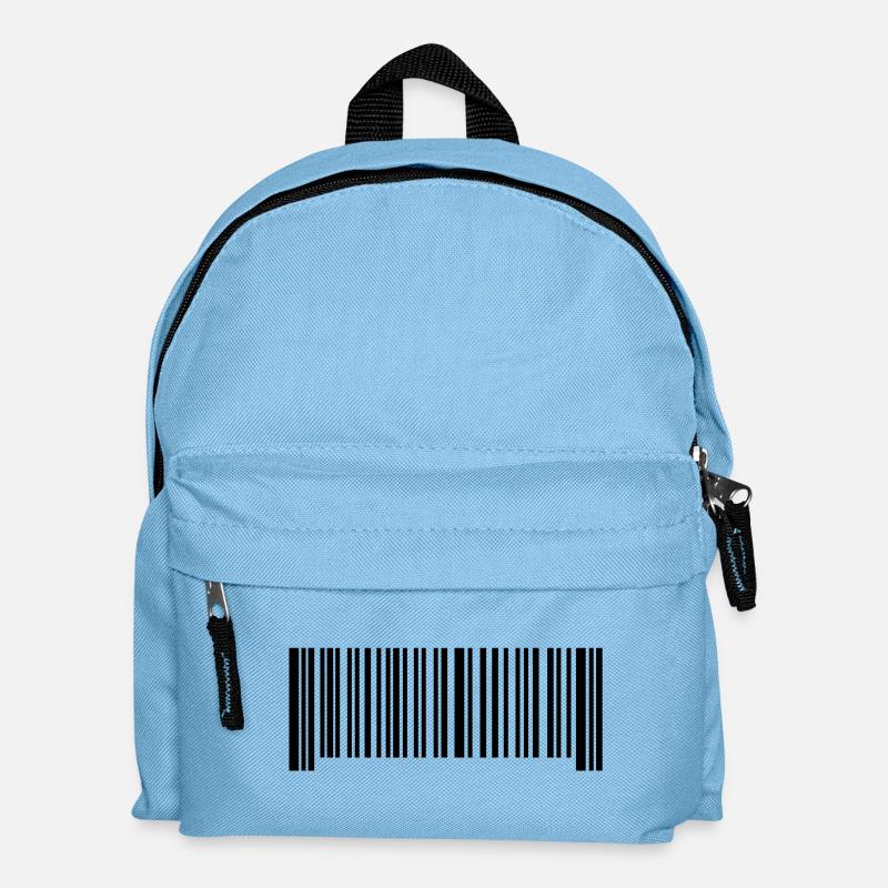 barcode symbol - Kinder Rucksack - Hellblau