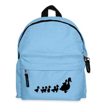 Enten-Familie - Kinder Rucksack - Hellblau - Vorne