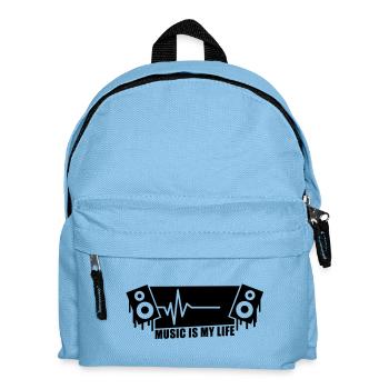 music_is_my_life___f1 - Kids' Backpack - light blue - Front