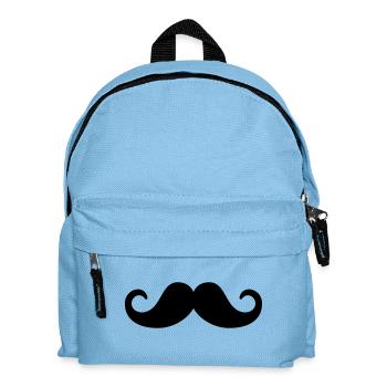 Moustache Bart - Kinder Rucksack - Hellblau - Vorne