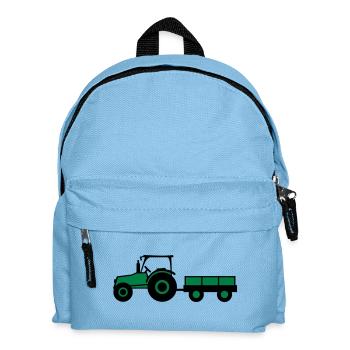 Tractor With Trailer - Kids' Backpack - light blue - Front