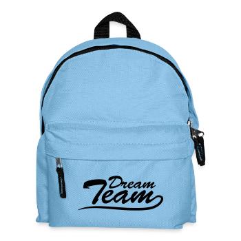 Text logo lettering couple dream team - Kids' Backpack - light blue - Front
