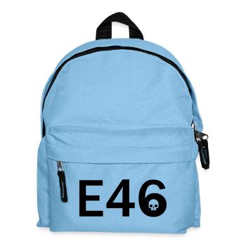 E46 Skull Tribal Art - Kinder Rucksack - Hellblau - Vorne