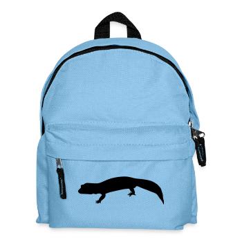 gecko silhouette - Kinder Rucksack - Hellblau - Vorne