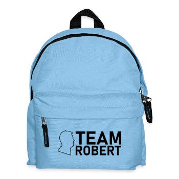 team robert kopf schwarz - Kinder Rucksack - Hellblau - Vorne
