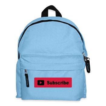 Subscribe Button - Kinder Rucksack - Hellblau - Vorne