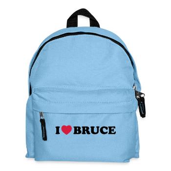 I love bruce - Kinder Rucksack - Hellblau - Vorne