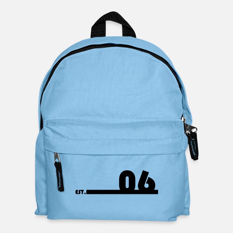06_Black_Bauhaus93 - Kinder Rucksack - Hellblau