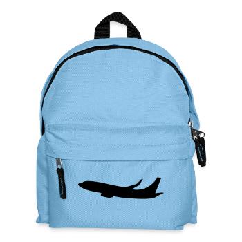 flugzeug - Kinder Rucksack - Hellblau - Vorne