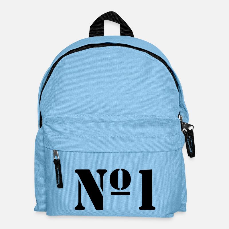Nummer 1 - Kinder Rucksack - Hellblau