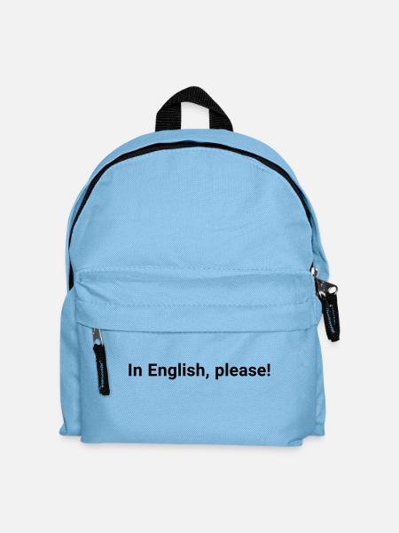 en anglais - Sac à dos Enfant - bleu clair