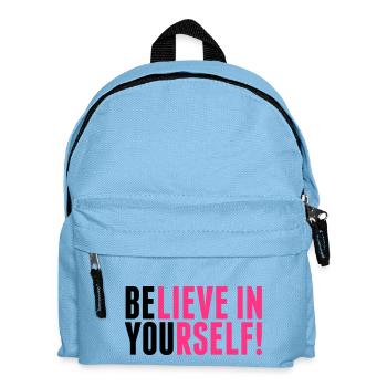 believe in yourself - be you - Kinder Rucksack - Hellblau - Vorne