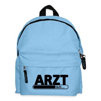 Arzt // Ärztin // Mediziner // Dr Doktorin Doktor - Kinder Rucksack - Hellblau - Vorne