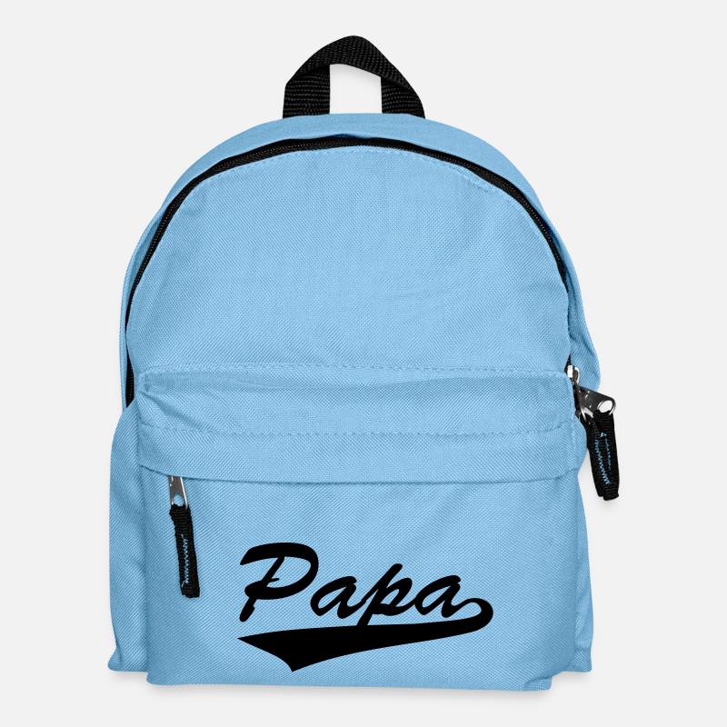 Papa - Kinder Rucksack - Hellblau
