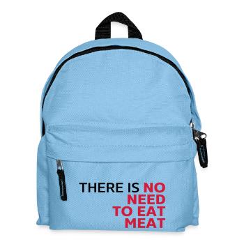 Il n'est pas nécessaire de manger de la viande, - Sac à dos Enfant - bleu clair - Devant
