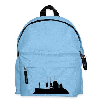 Hannover // Skyline // Silhouette // Skylineshirt - Kinder Rucksack - Hellblau - Vorne