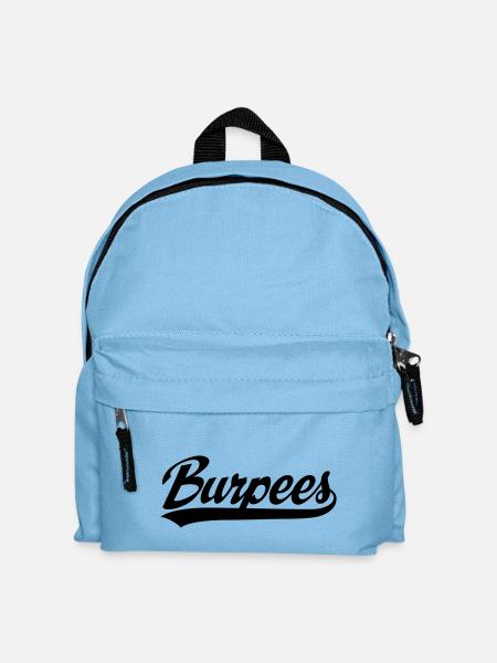 Burpees - Kinder Rucksack - Hellblau