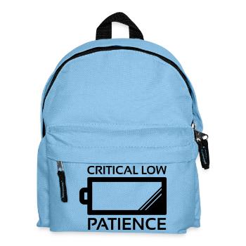 Critical Low Patience - Sac à dos Enfant - bleu clair - Devant