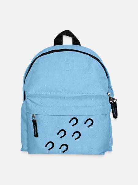 Pferd Hufe - Kinder Rucksack - Hellblau