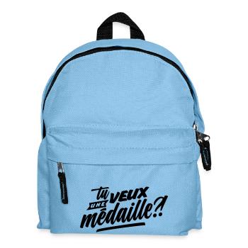 Tu veux une médaille?! - Sac à dos Enfant - bleu clair - Devant