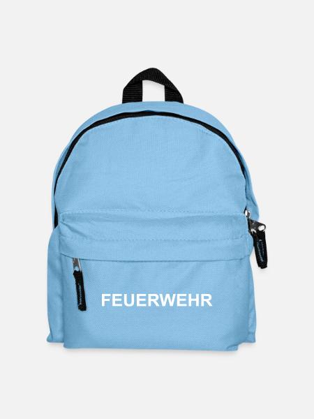 feuerwehr - Kinder Rucksack - Hellblau