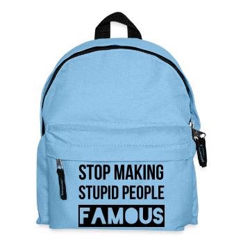 stop - Kinder Rucksack - Hellblau - Vorne