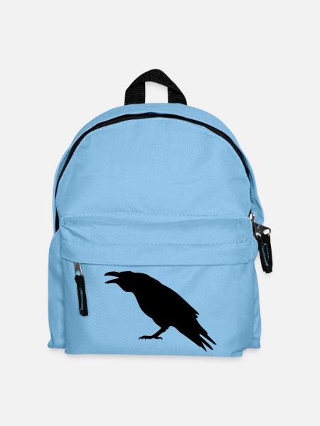 Rabe - Kinder Rucksack - Hellblau