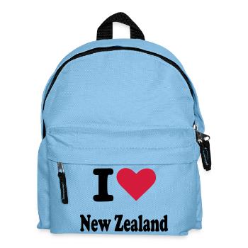 Neuseeland - Kinder Rucksack - Hellblau - Vorne