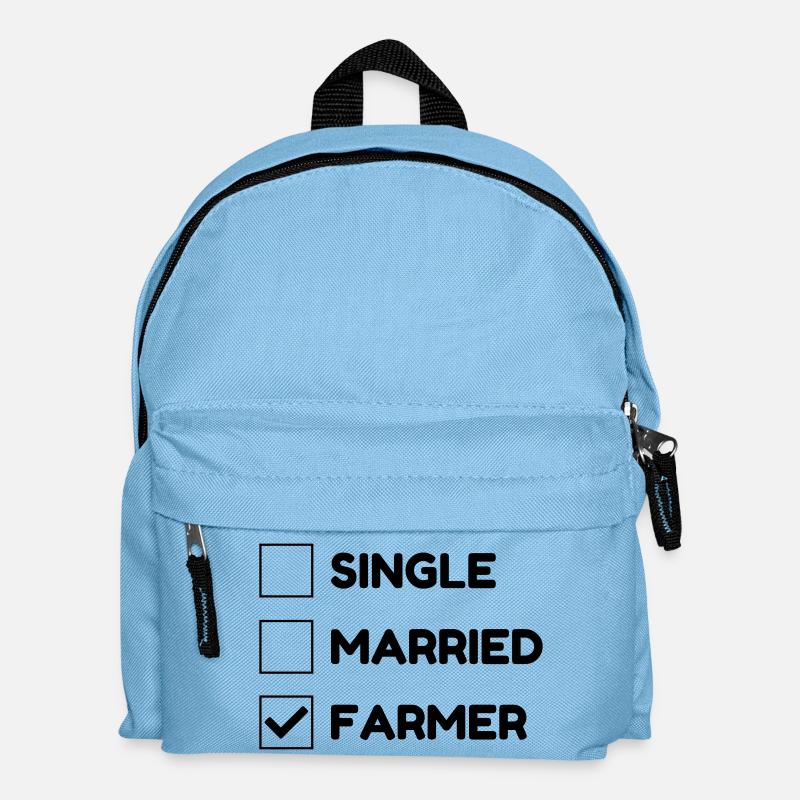 Landwirt / Bauer / Landwirtschaft / Traktor - Kinder Rucksack - Hellblau