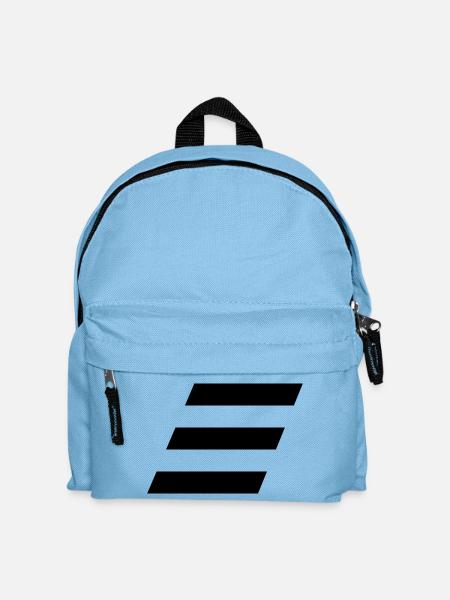 Stapel Schraeg - Kinder Rucksack - Hellblau