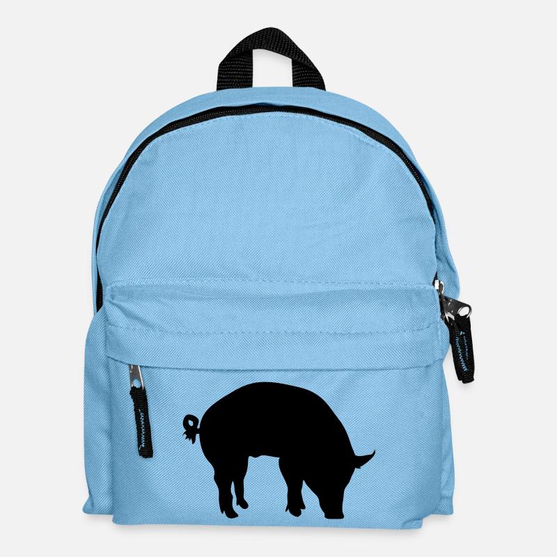 pig - Kids' Backpack - light blue