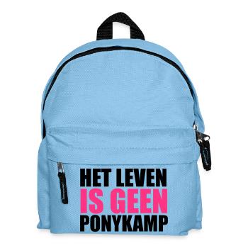 Het Leven is geen Ponykamp - Kinder Rucksack - Hellblau - Vorne
