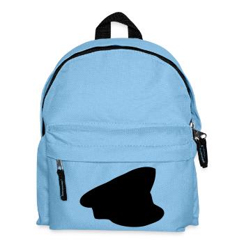 Polizei Mütze - Kinder Rucksack - Hellblau - Vorne