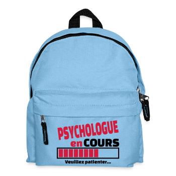 psychologue en cours - Sac à dos Enfant - bleu clair - Devant