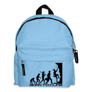 né pour gravir l'évolution évolution née raide - Sac à dos Enfant - bleu clair - Devant