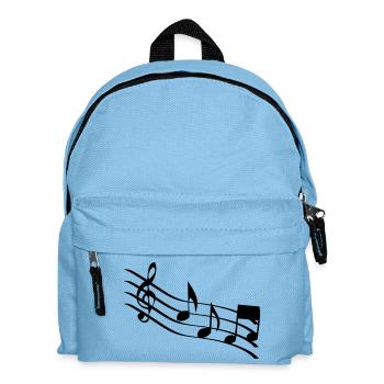 music notes - Kids' Backpack - light blue - Front
