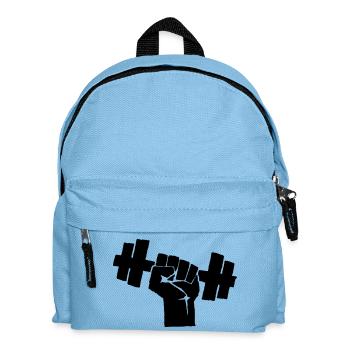 POIDS de formation de culturisme soulever des - Sac à dos Enfant - bleu clair - Devant