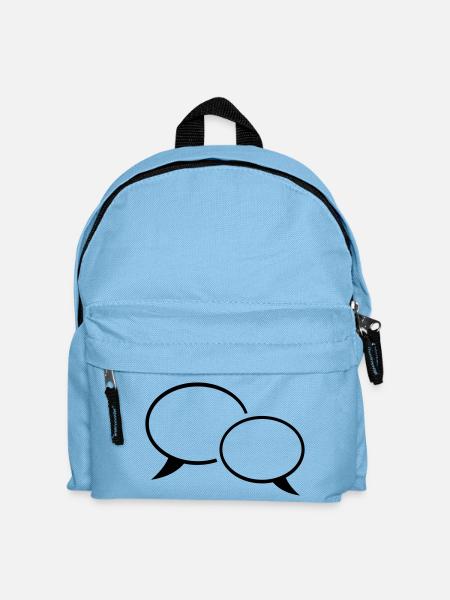 sprechblase_f1 - Kids' Backpack - light blue