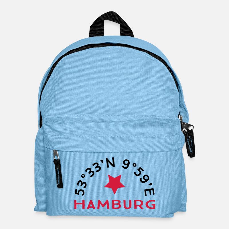 Hamburg - Kinder Rucksack - Hellblau