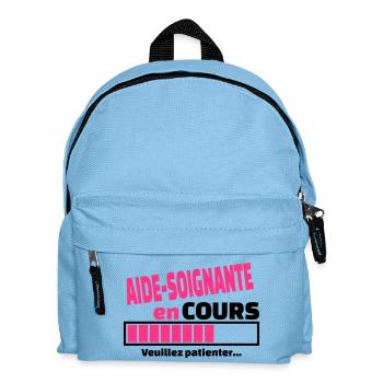 aide-soignante en cours - Sac à dos Enfant - bleu clair - Devant