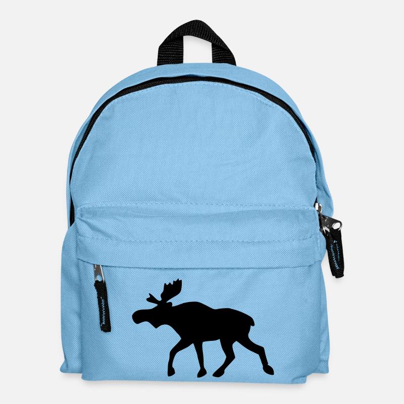 Elch - Kinder Rucksack - Hellblau